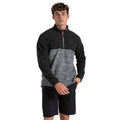 Cloud Grey - Back - Craghoppers Mens Esk Colour Block Melange Half Zip Fleece Top