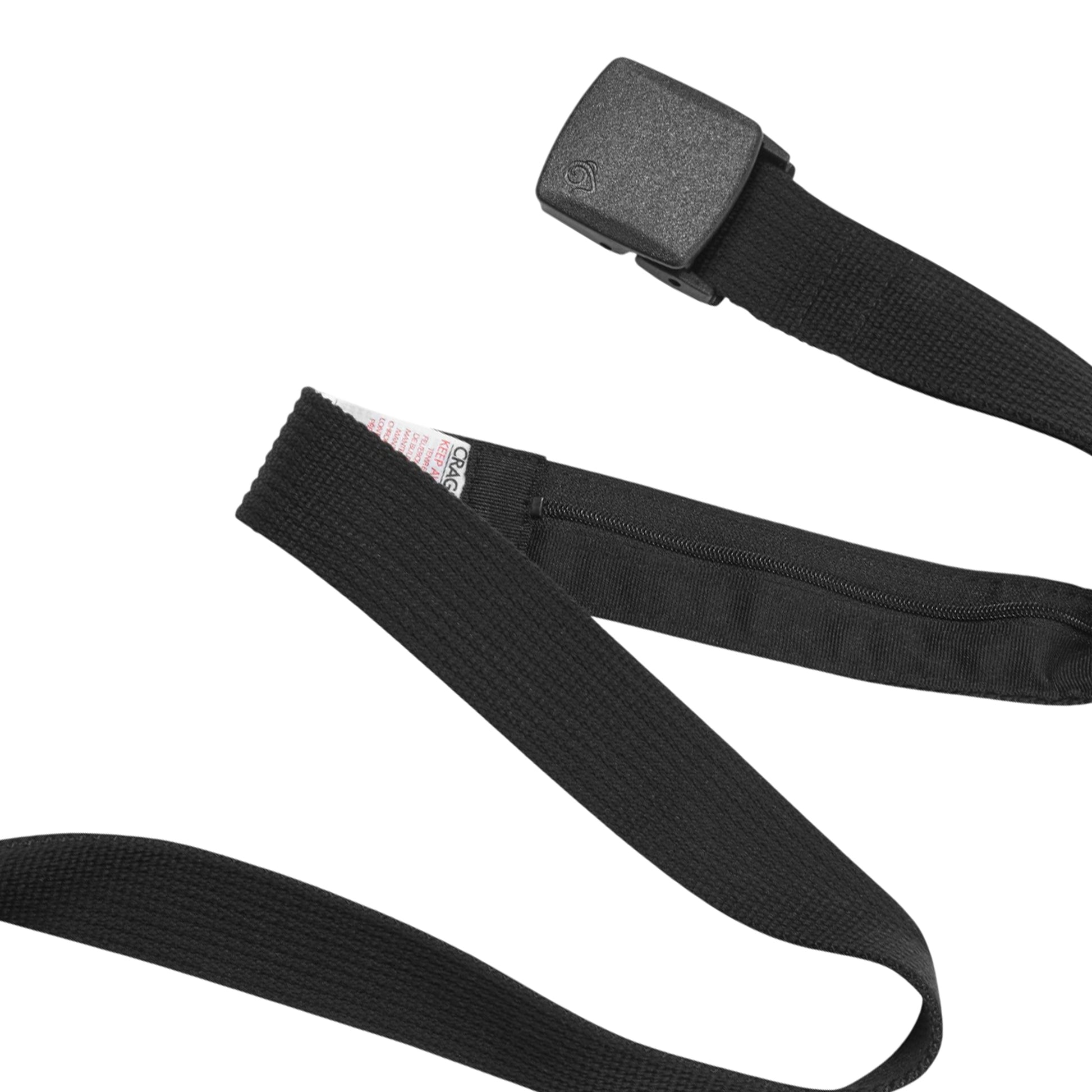 Black - Back - Craghoppers Money Webbing Waist Belt