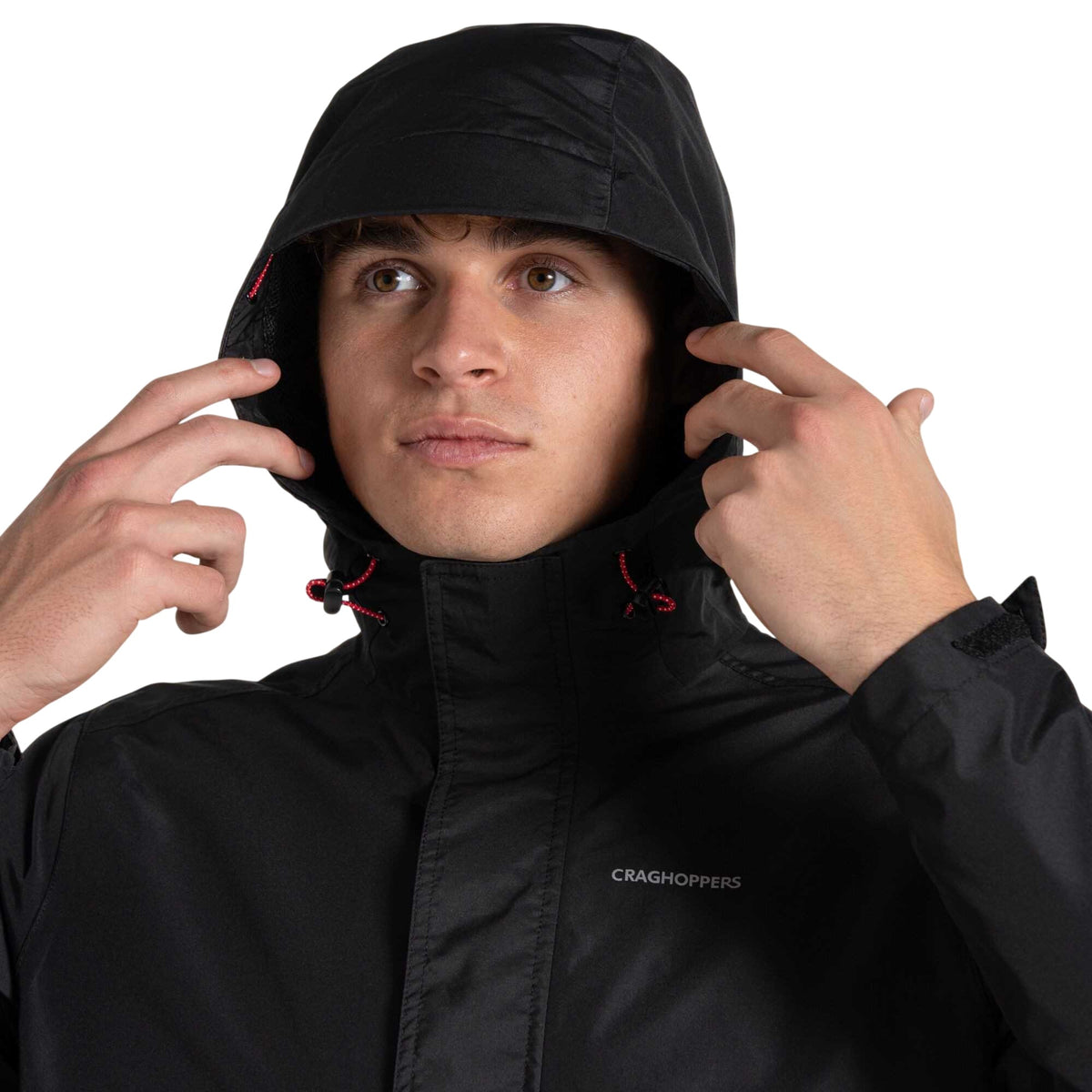 Black - Lifestyle - Craghoppers Mens Ossus Waterproof Jacket