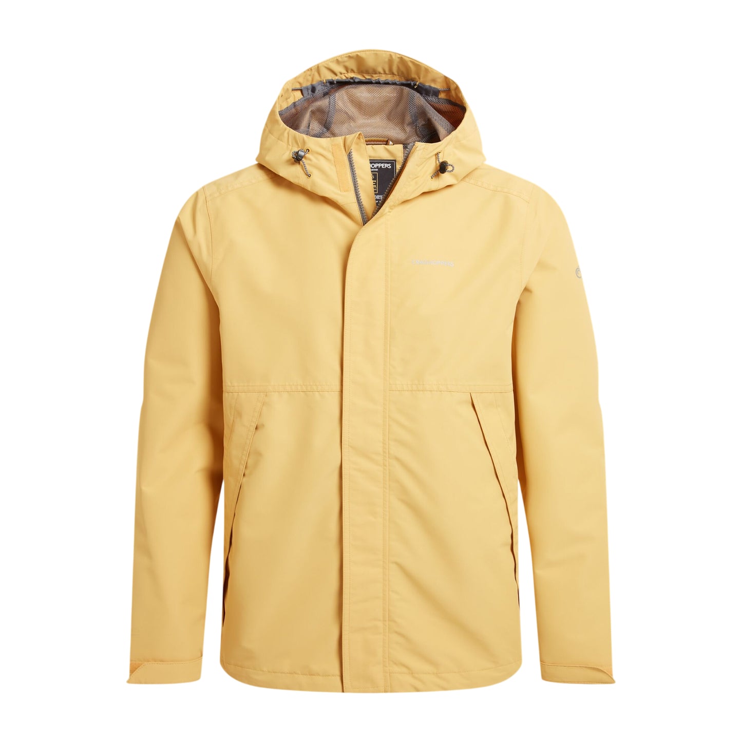 Indian Yellow - Front - Craghoppers Mens Ossus Waterproof Jacket