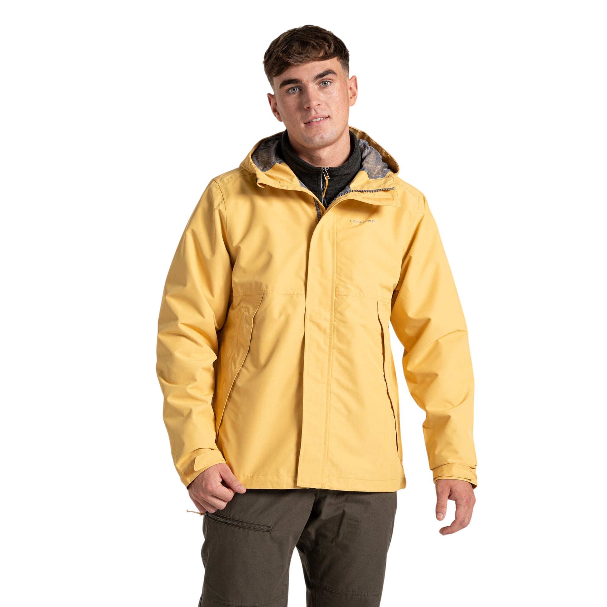 Indian Yellow - Side - Craghoppers Mens Ossus Waterproof Jacket