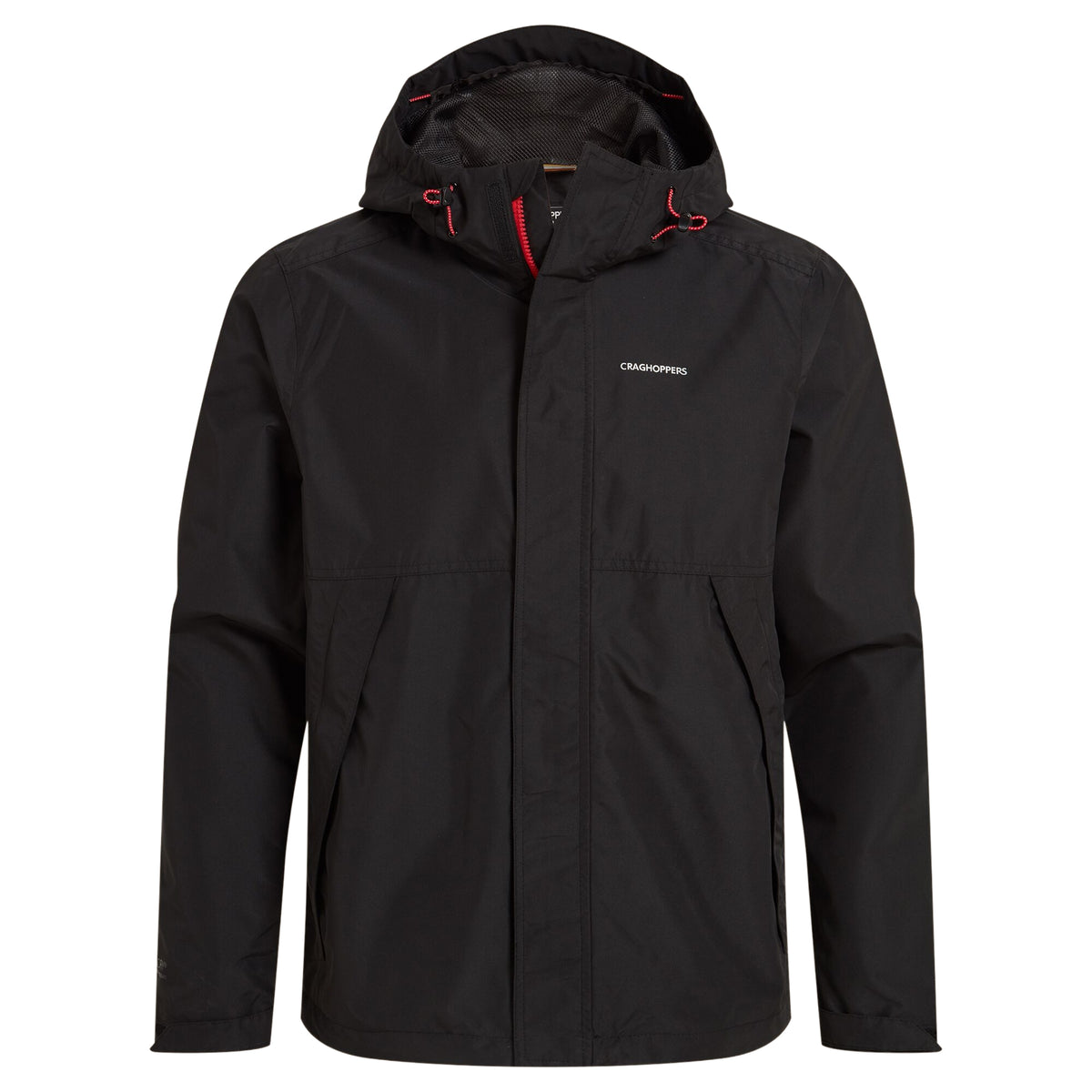 Black - Front - Craghoppers Mens Ossus Waterproof Jacket