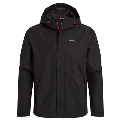 Black - Front - Craghoppers Mens Ossus Waterproof Jacket