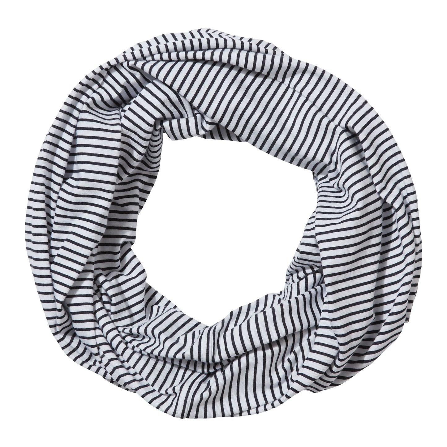Sail White-Blue Navy - Front - Craghoppers Unisex Adult Infinity II Striped Nosilife Scarf
