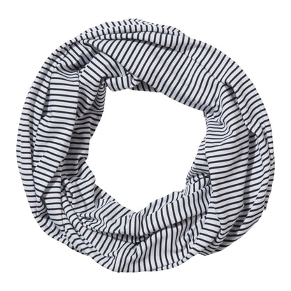 Sail White-Blue Navy - Front - Craghoppers Unisex Adult Infinity II Striped Nosilife Scarf