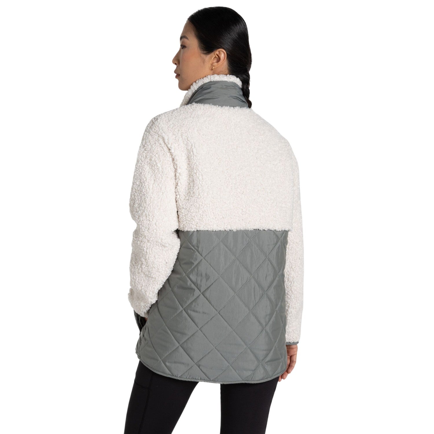 Calico-Vert - Back - Craghoppers Womens-Ladies Hybrid Jacket