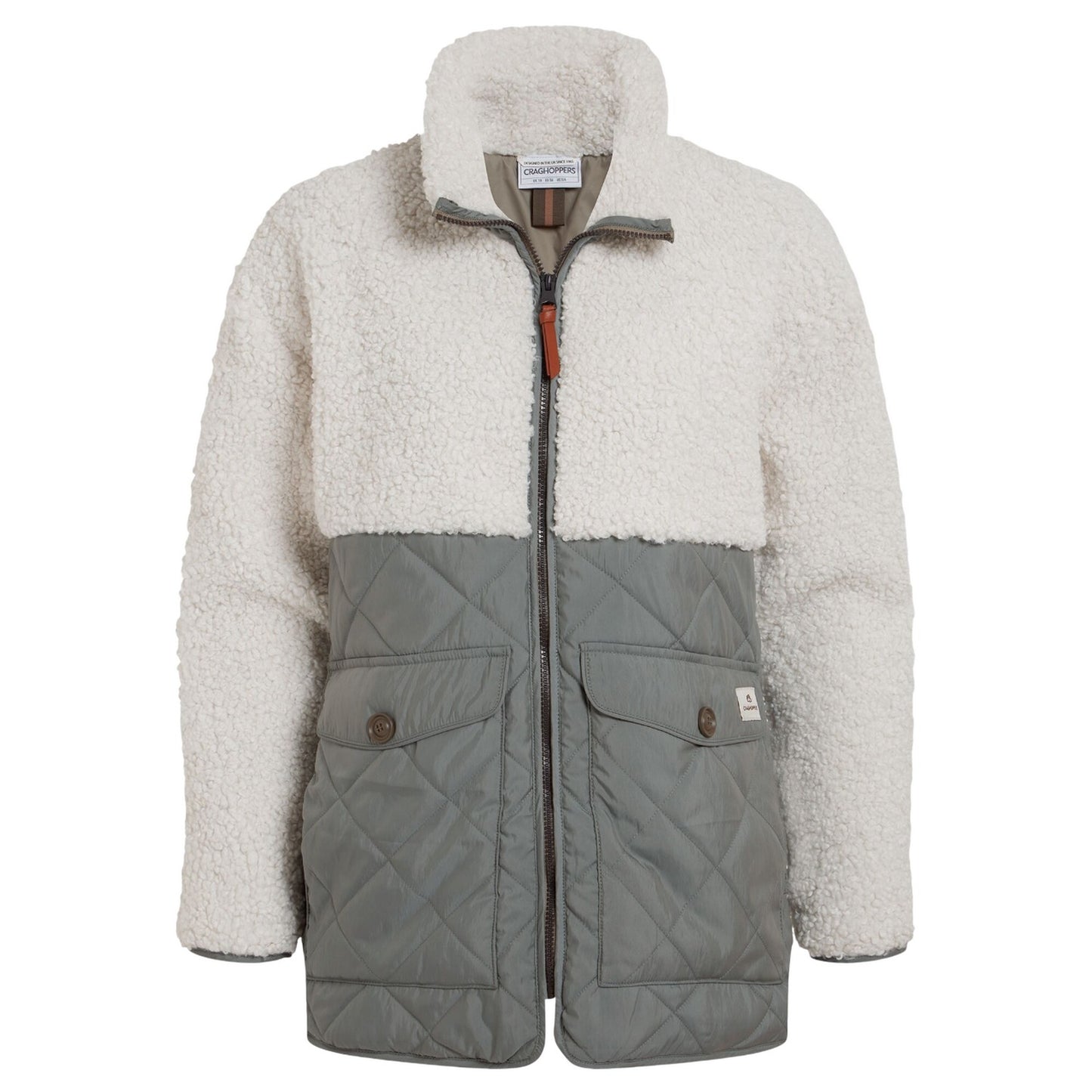 Calico-Vert - Front - Craghoppers Womens-Ladies Hybrid Jacket
