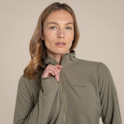 Soft Moss - Pack Shot - Craghoppers Womens-Ladies Anya Nosilife Fleece Jacket