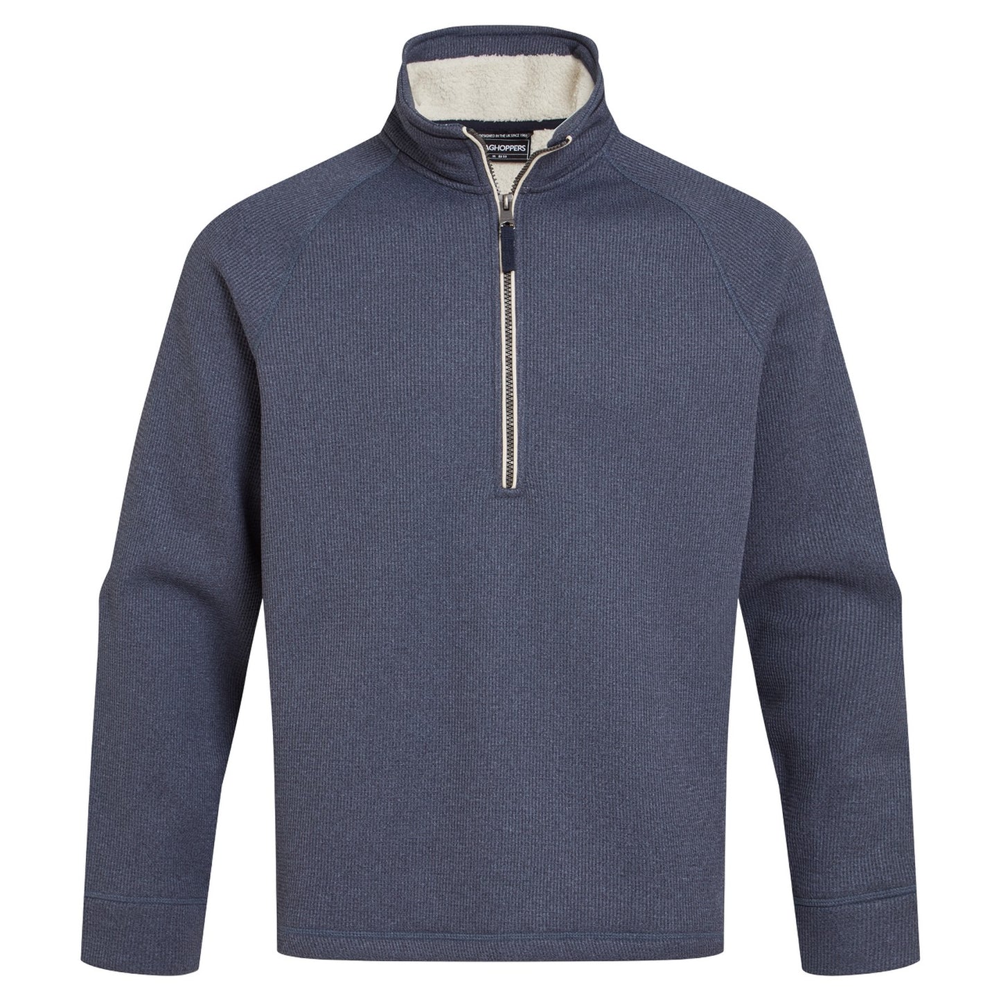 Blue Navy - Front - Craghoppers Mens Belton Half Zip Fleece Top