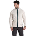 Ecru - Front - Craghoppers Mens CO2 Renu Technology Fleece Jacket