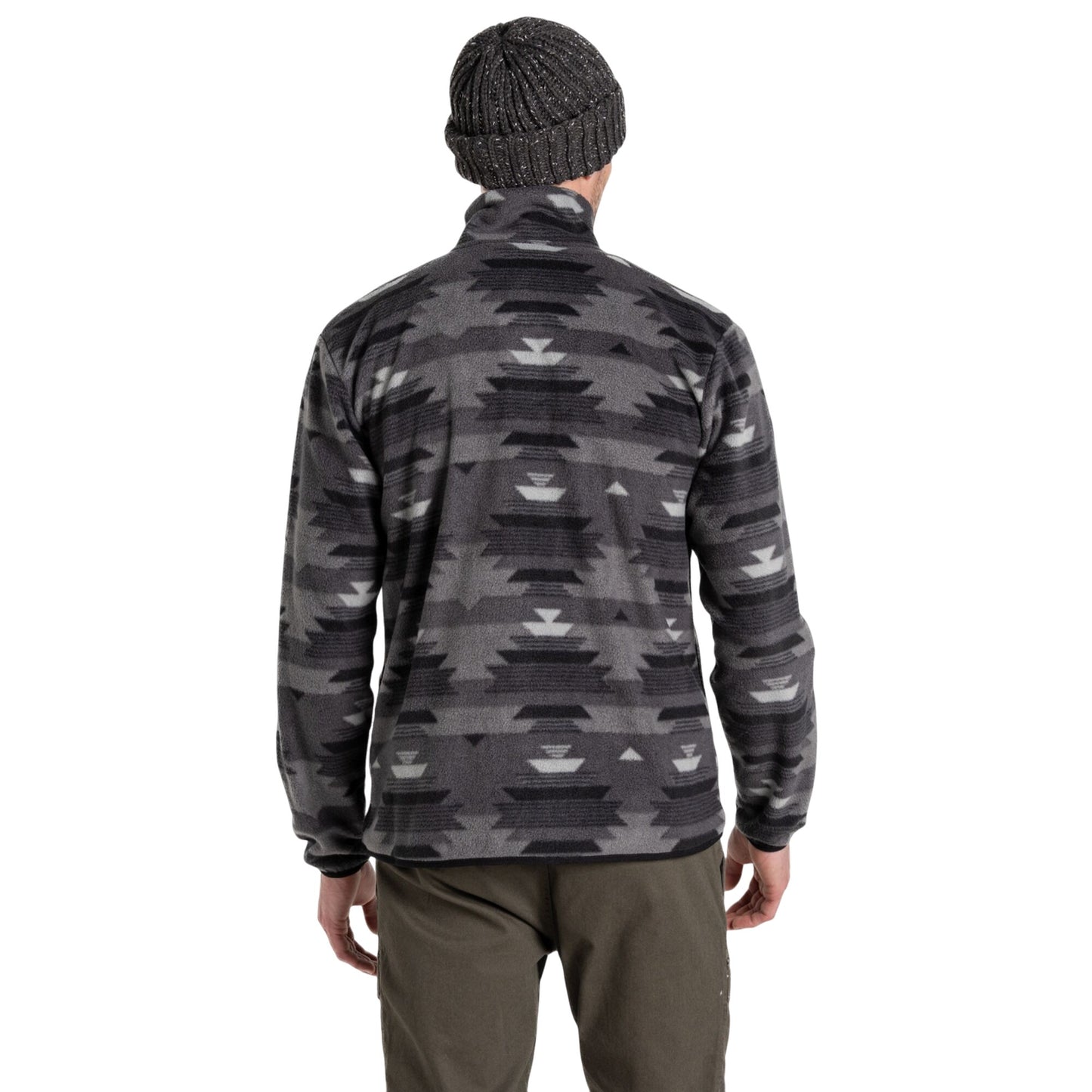 Dark Iron - Back - Craghoppers Mens Dewlish Insulated Overhead Fleece Top