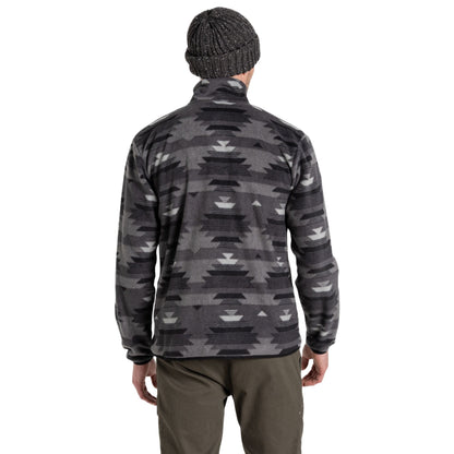 Dark Iron - Back - Craghoppers Mens Dewlish Insulated Overhead Fleece Top