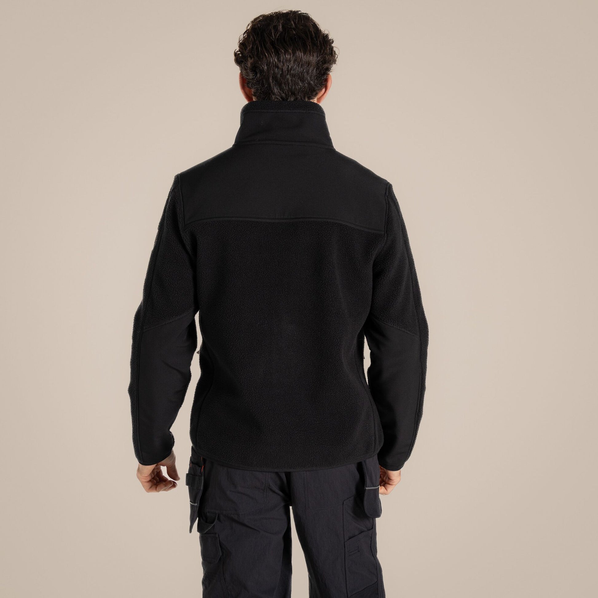 Black - Back - Craghoppers Mens Morley Fleece Jacket