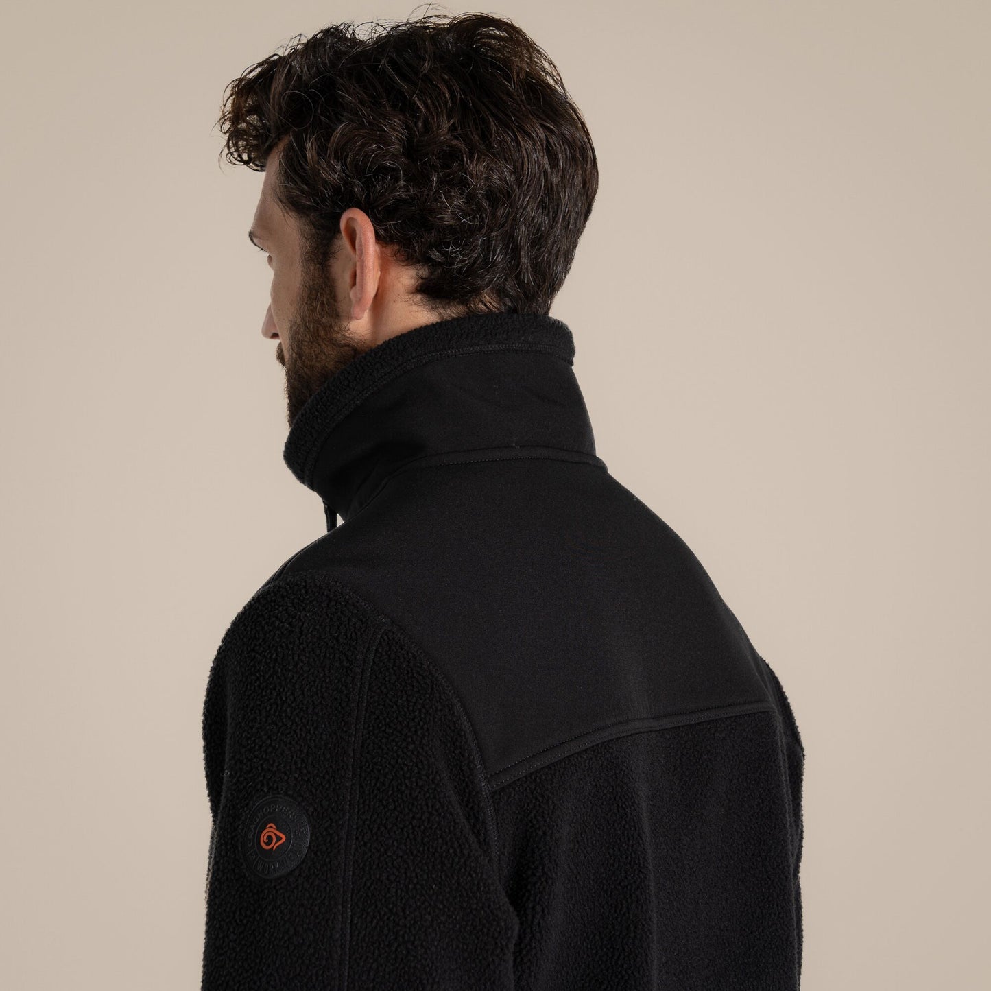 Black - Side - Craghoppers Mens Morley Fleece Jacket