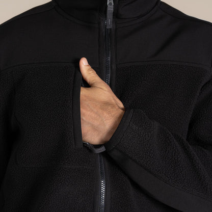 Black - Pack Shot - Craghoppers Mens Morley Fleece Jacket