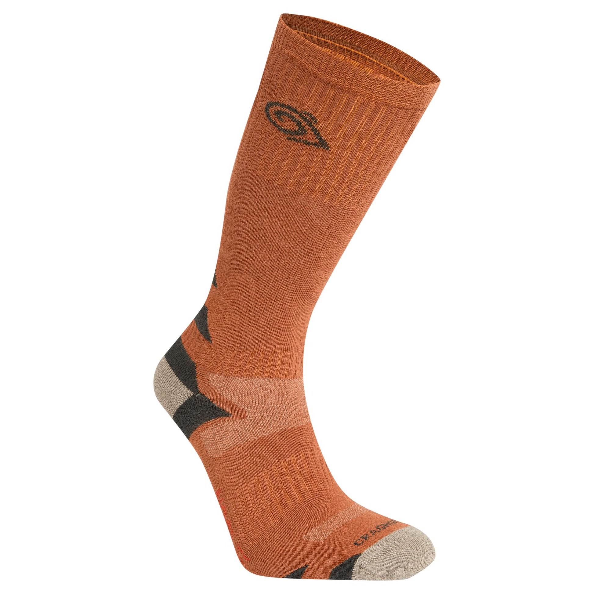Red Beach-Black Pepper - Front - Craghoppers Unisex Adult Adventure Insect Repellent Boot Socks