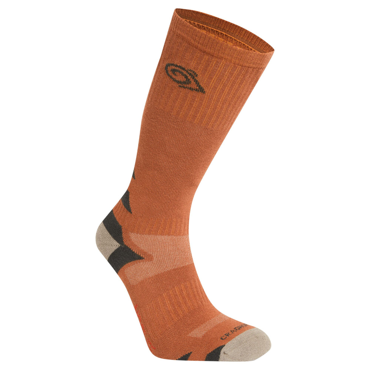Red Beach-Black Pepper - Front - Craghoppers Unisex Adult Adventure Insect Repellent Boot Socks