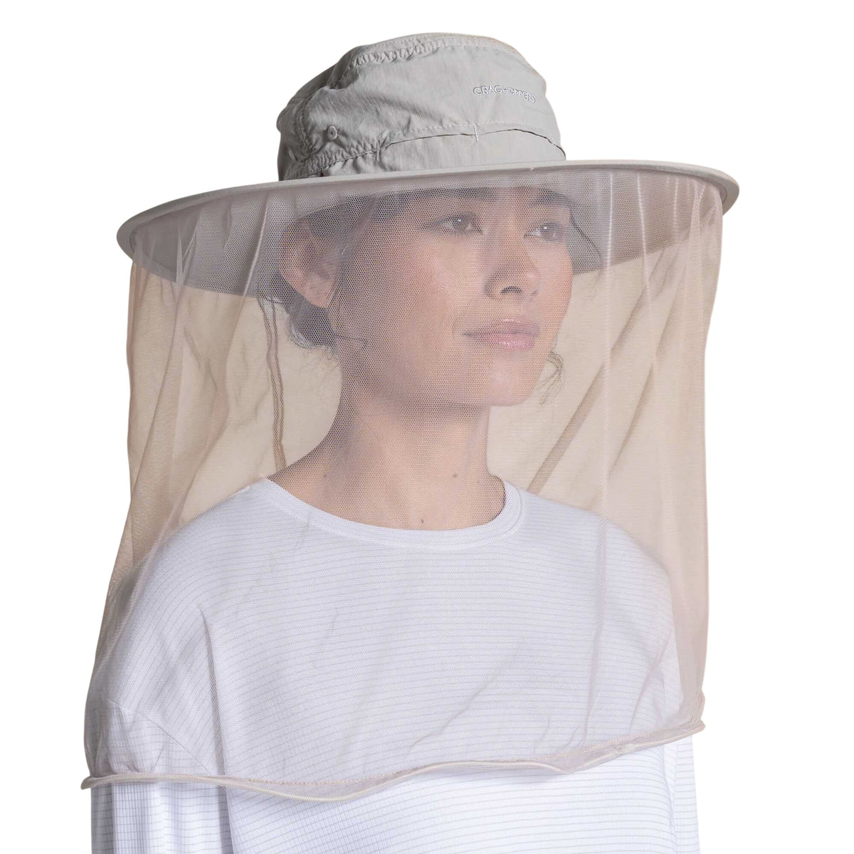 Parchment - Side - Craghoppers Ultimate Hat II Nosilife Sun Hat
