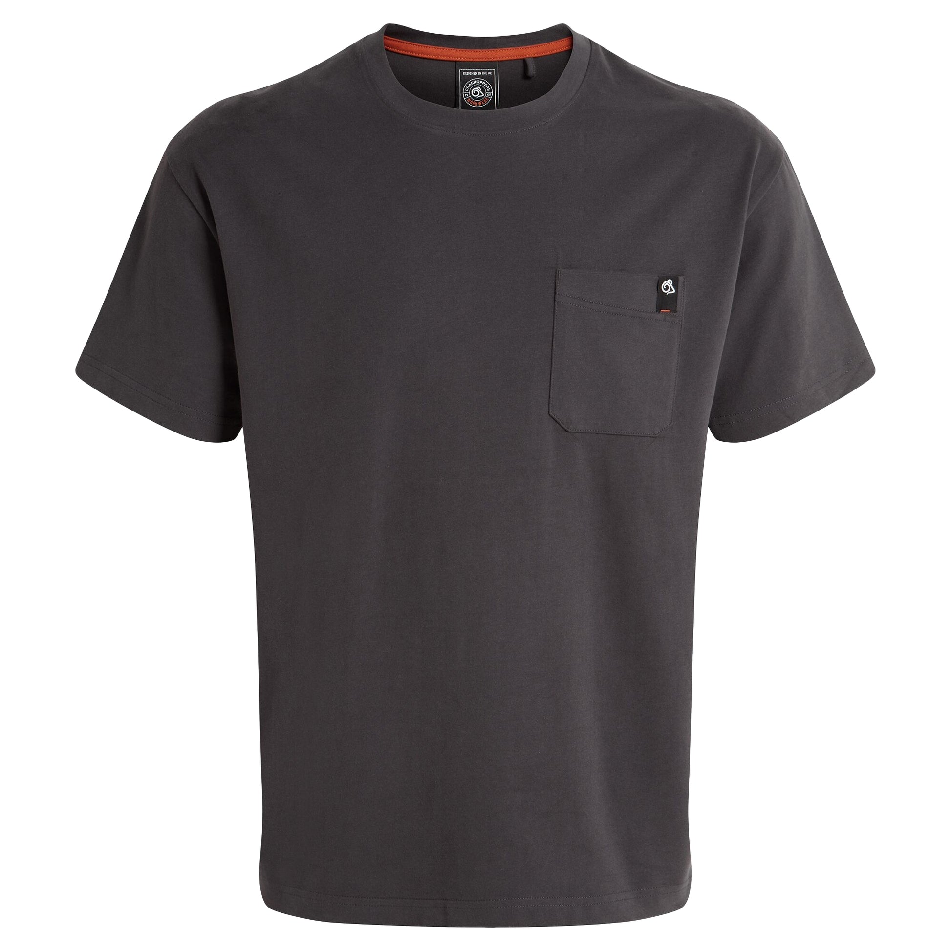 Carbon Grey - Front - Craghoppers Mens Wakefield Workwear Pocket T-Shirt