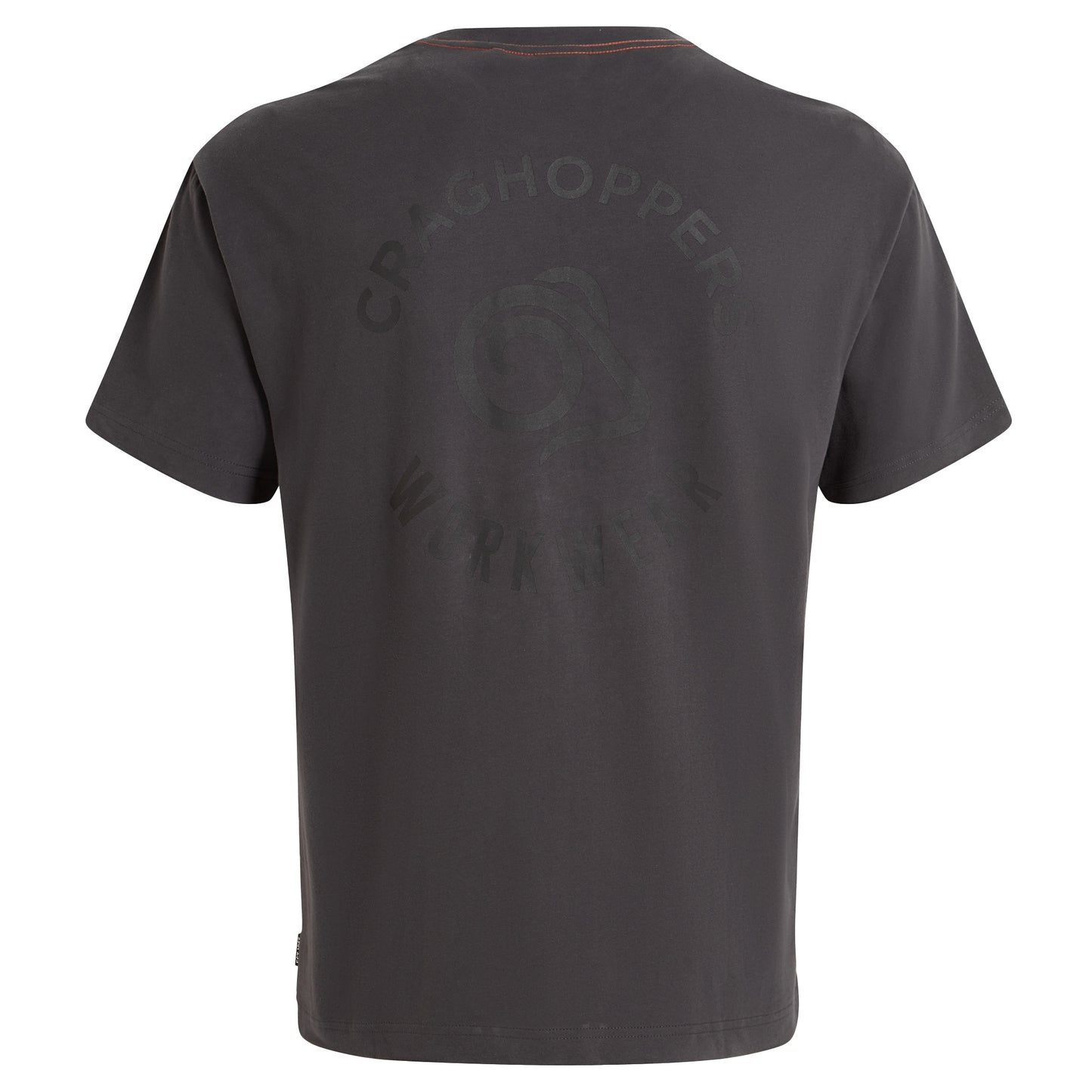 Carbon Grey - Back - Craghoppers Mens Wakefield Workwear Pocket T-Shirt