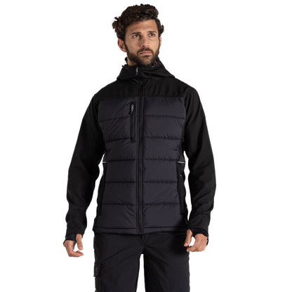 Black - Side - Craghoppers Mens Castleford Hybrid Jacket