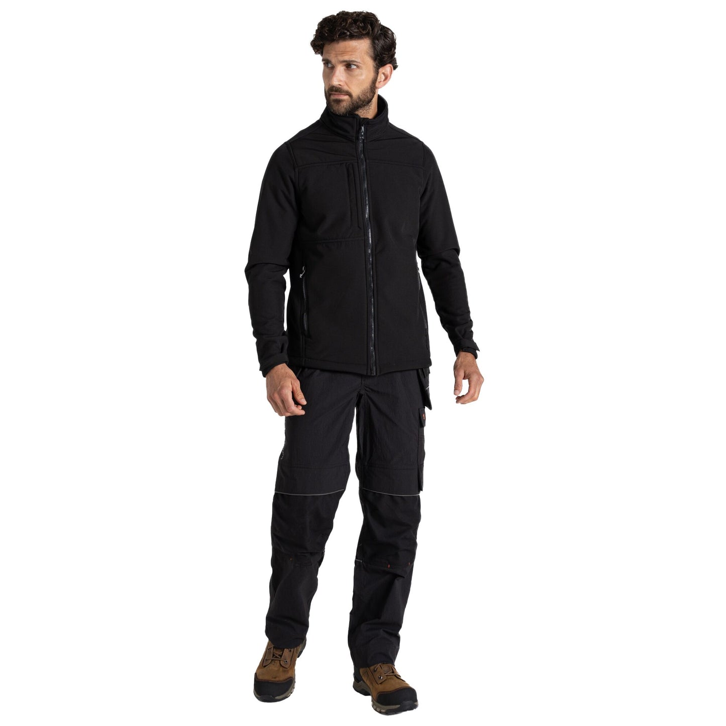 Black - Lifestyle - Craghoppers Mens Whitby Soft Shell Jacket