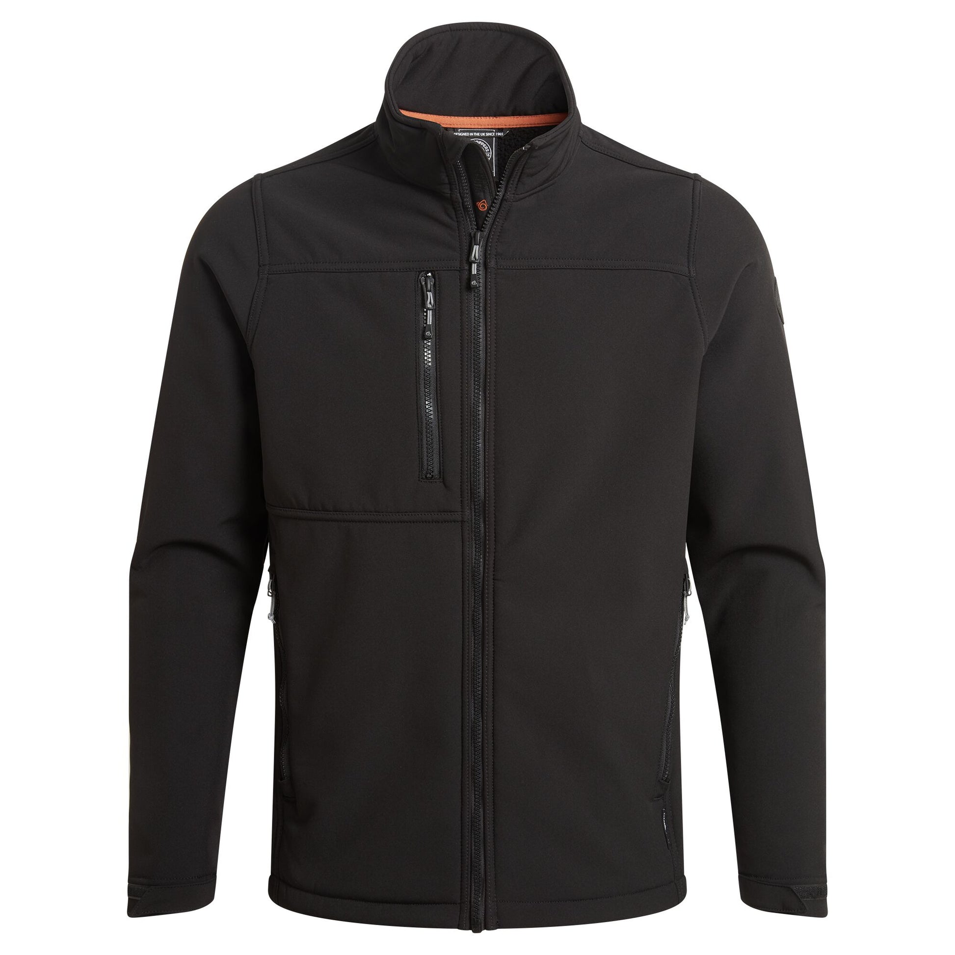 Black - Front - Craghoppers Mens Whitby Soft Shell Jacket
