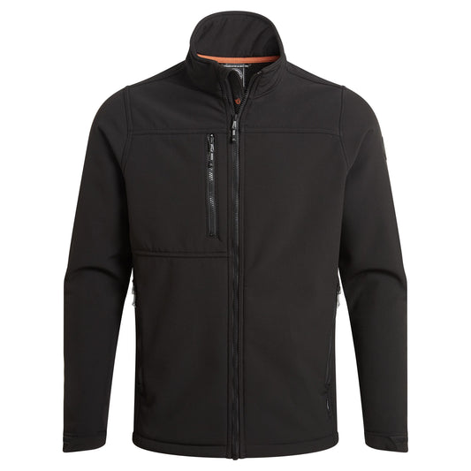 Black - Front - Craghoppers Mens Whitby Soft Shell Jacket