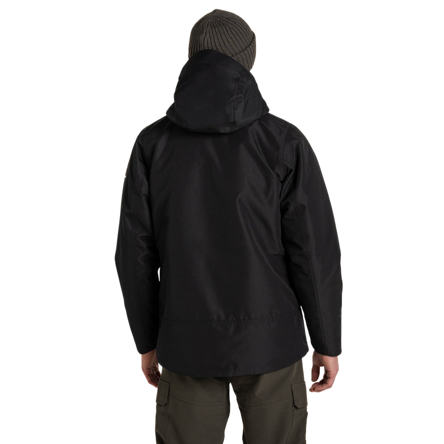 Black - Back - Craghoppers Mens Arche CO2 Renu Technology Waterproof Jacket