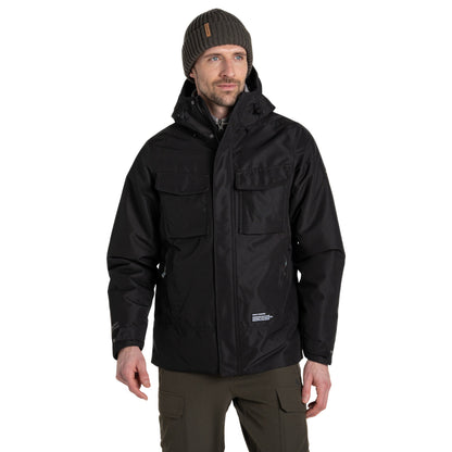 Black - Lifestyle - Craghoppers Mens Arche CO2 Renu Technology Waterproof Jacket