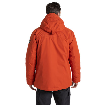 Carnelian Orange - Back - Craghoppers Mens Breckon Waterproof Jacket