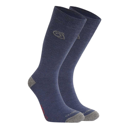 Blue Navy - Back - Craghoppers Unisex Adult Wool Blend Insect Repellent Boot Socks
