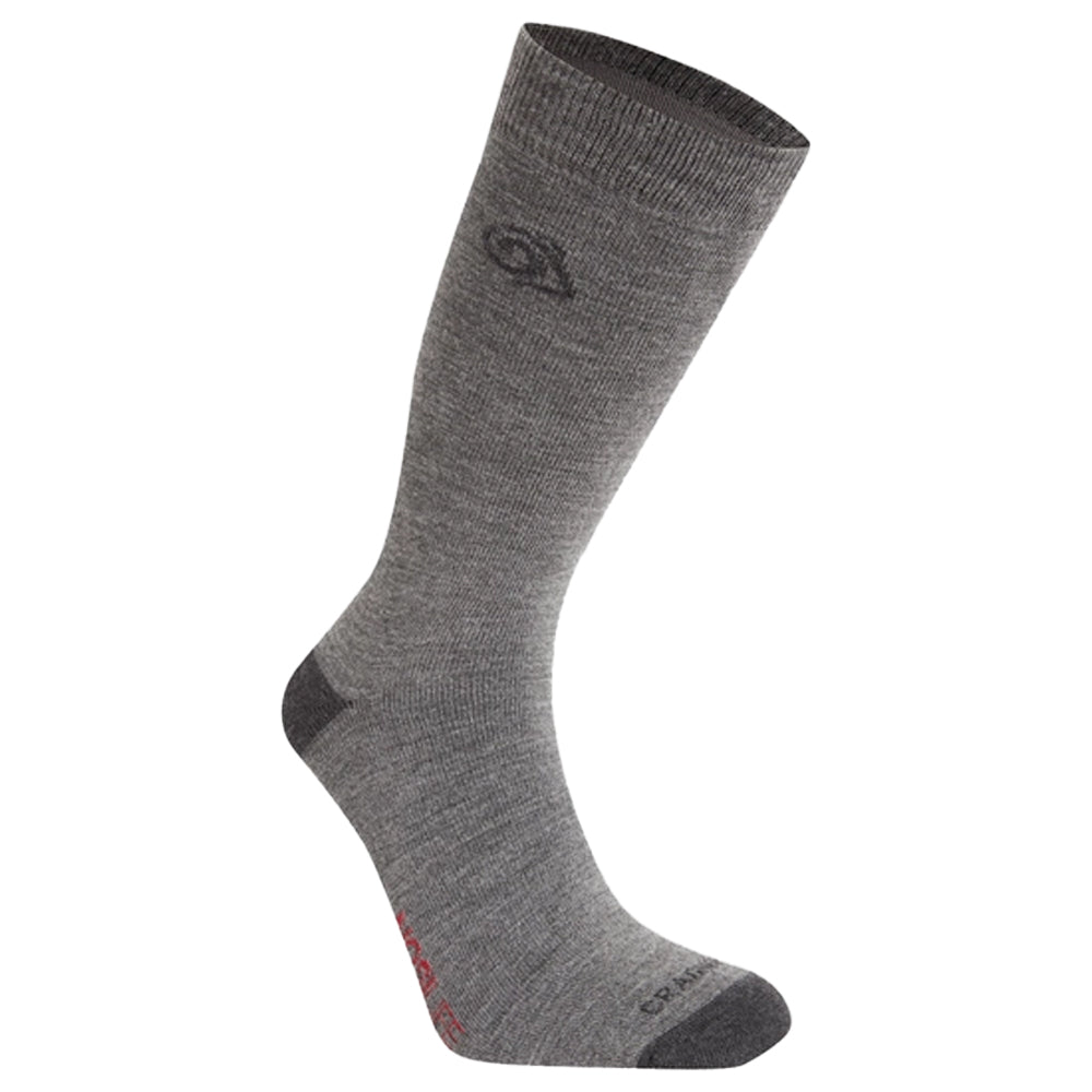 Coast Grey - Front - Craghoppers Unisex Adult Wool Blend Insect Repellent Boot Socks