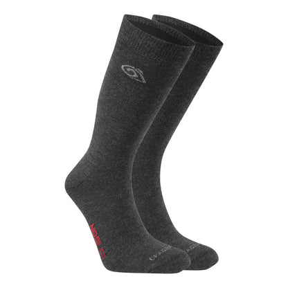 Dark Iron - Back - Craghoppers Unisex Adult Wool Blend Insect Repellent Boot Socks
