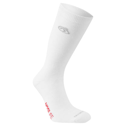 White - Front - Craghoppers Unisex Adult Wool Blend Insect Repellent Boot Socks