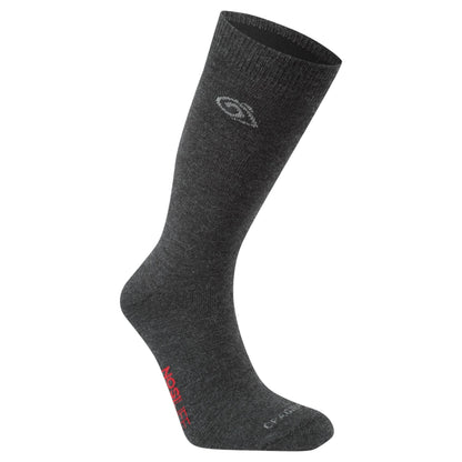 Dark Iron - Front - Craghoppers Unisex Adult Wool Blend Insect Repellent Boot Socks
