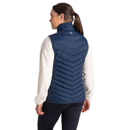 Blue Navy - Back - Craghoppers Womens-Ladies Compresslite VII Gilet