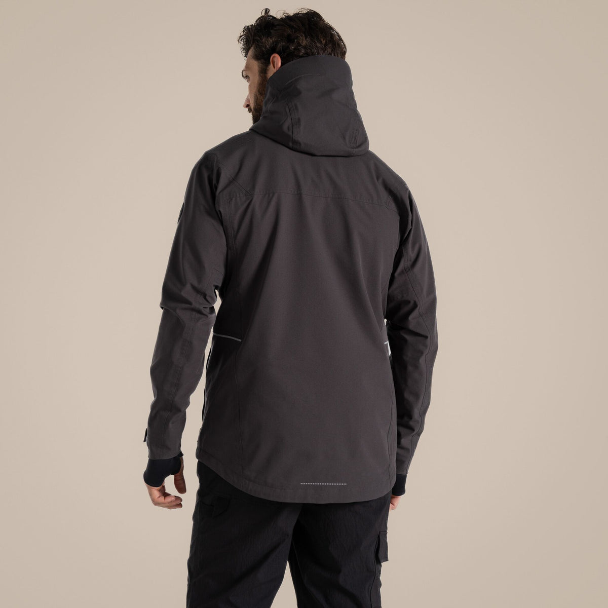 Carbon Grey - Front - Craghoppers Mens Richmond Stretch Waterproof Jacket