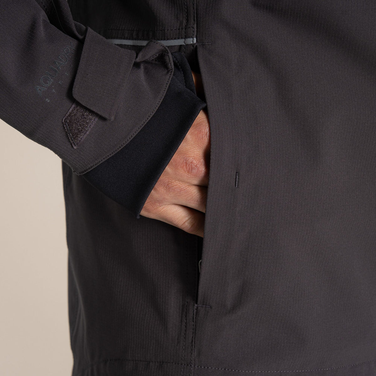 Carbon Grey - Side - Craghoppers Mens Richmond Stretch Waterproof Jacket