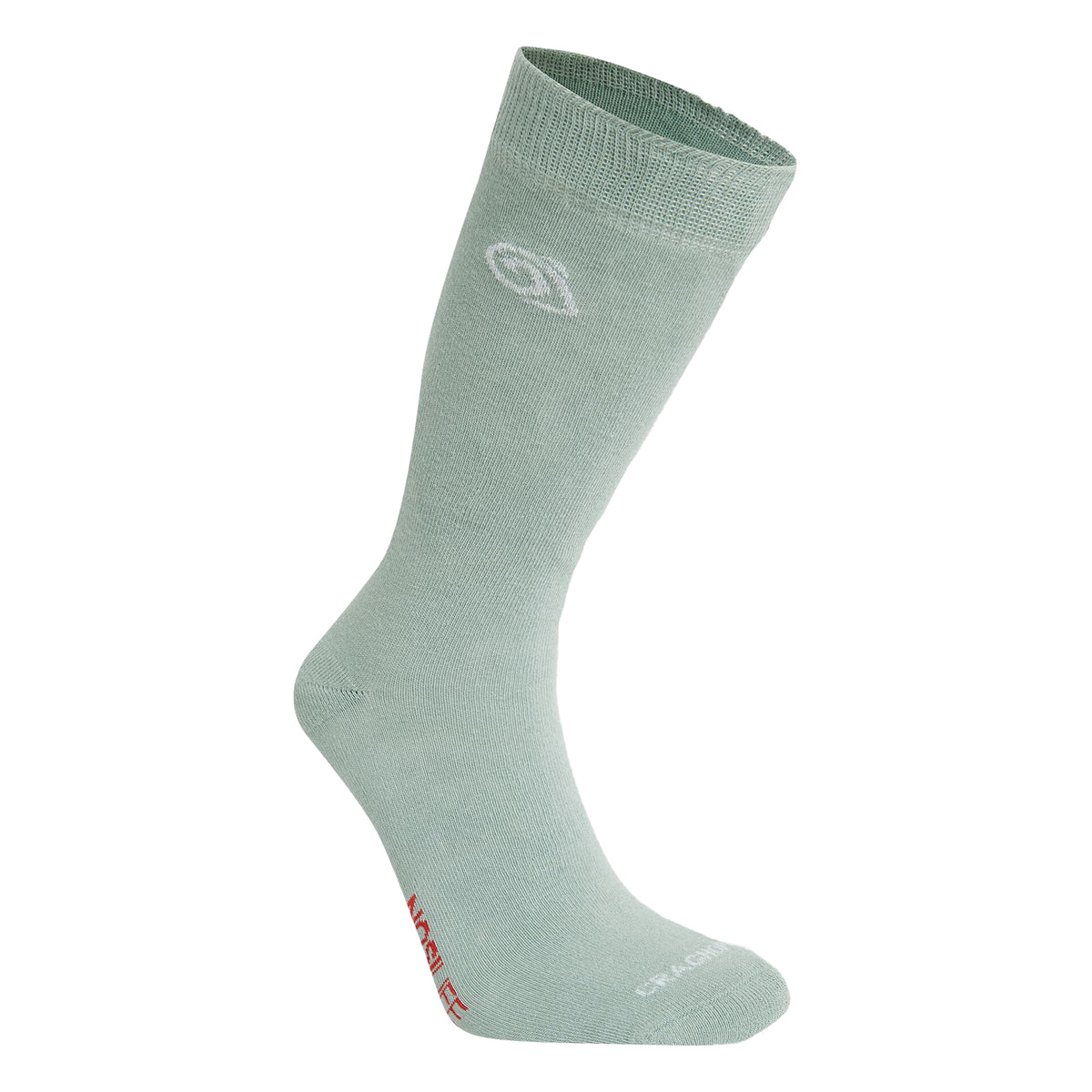 Soft Grey-Lichen Green Marl - Back - Craghoppers Unisex Adult Insect Repellent Socks (Pack Of 2)