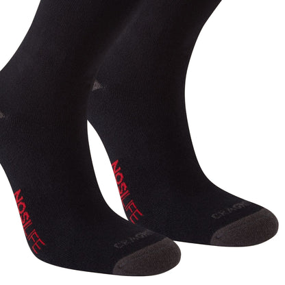 Black-Dark Lead - Back - Craghoppers Unisex Adult Insect Repellent Socks (Pack of 2)