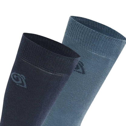 Wild Green-Wild Olive - Front - Craghoppers Unisex Adult Insect Repellent Socks (Pack Of 2)
