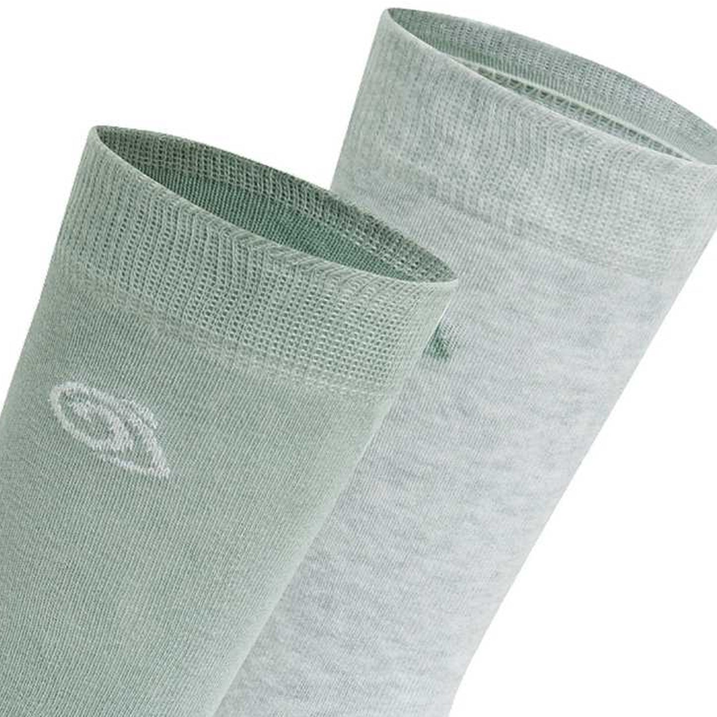 Soft Grey Marl-Lichen Green - Back - Craghoppers Unisex Adult Insect Repellent Socks (Pack of 2)