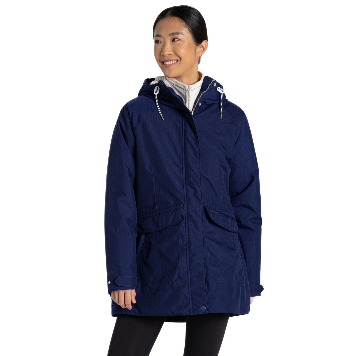 Indigo Blue - Side - Craghoppers Womens-Ladies Rowena II Waterproof Jacket