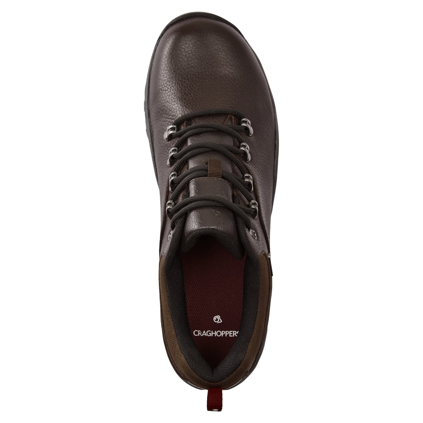 Mocha - Back - Craghoppers Mens Newhide Lite Walking Shoes