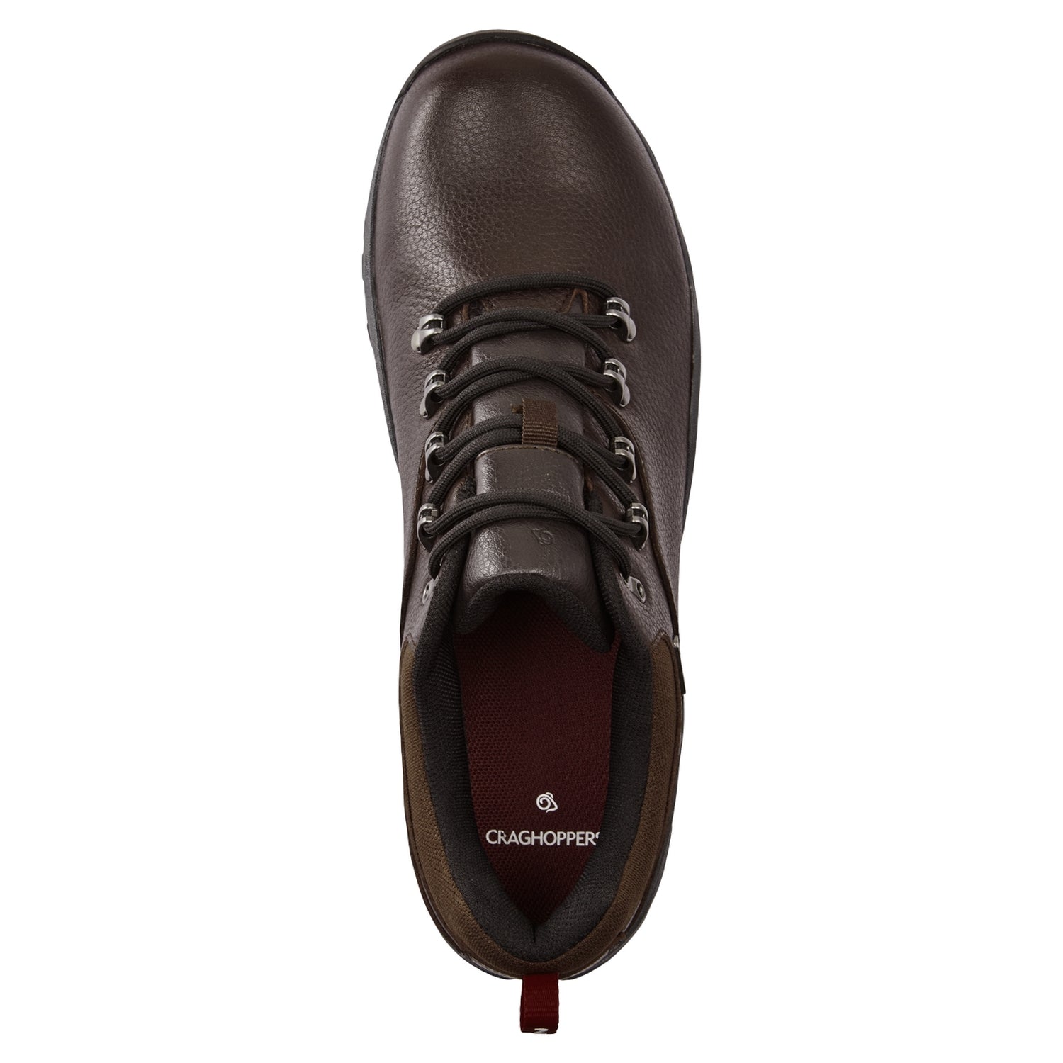 Mocha - Back - Craghoppers Mens Newhide Lite Walking Shoes