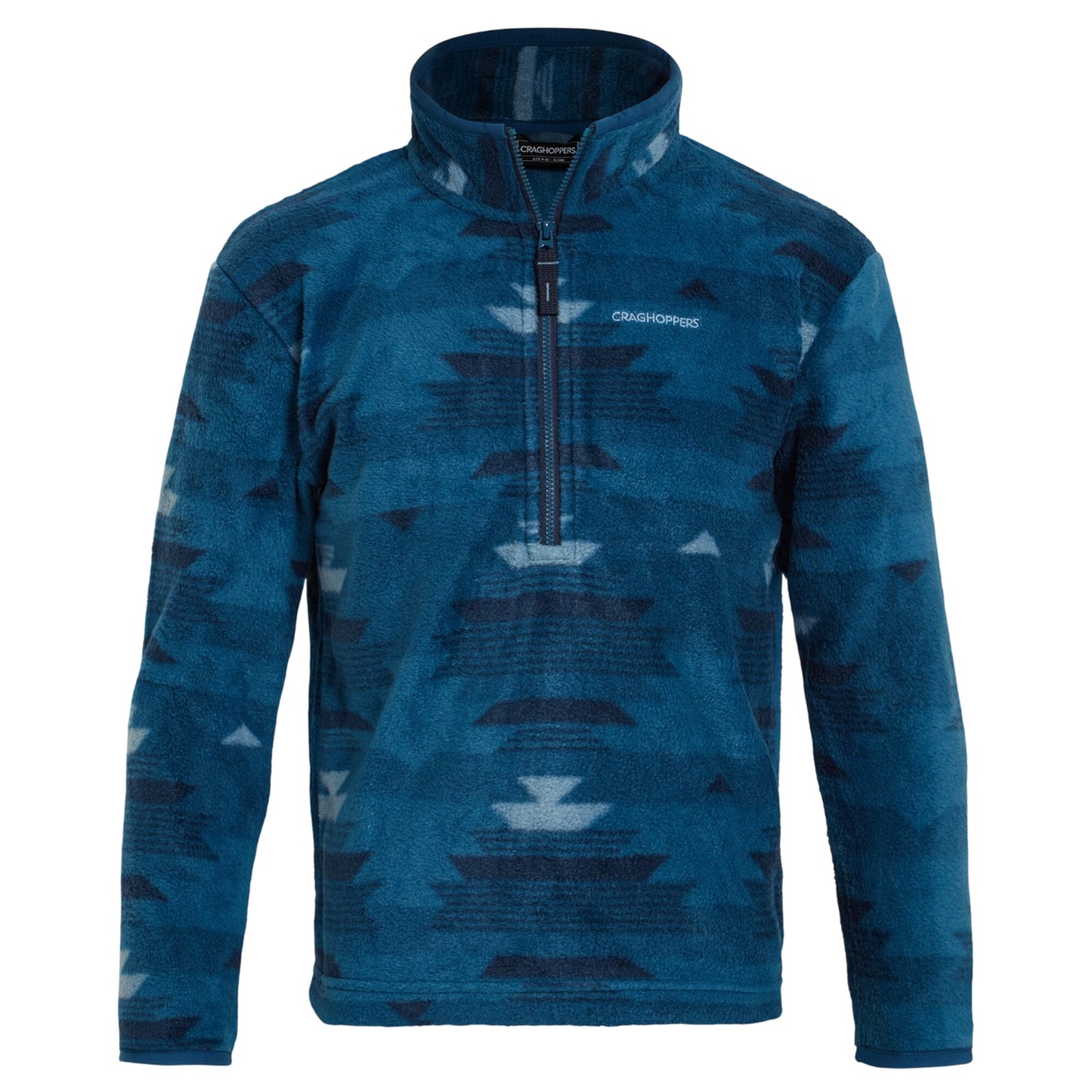 Blue Navy - Front - Craghoppers Childrens-Kids Half Zip Fleece Top