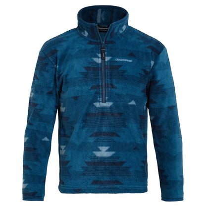 Blue Navy - Front - Craghoppers Childrens-Kids Half Zip Fleece Top