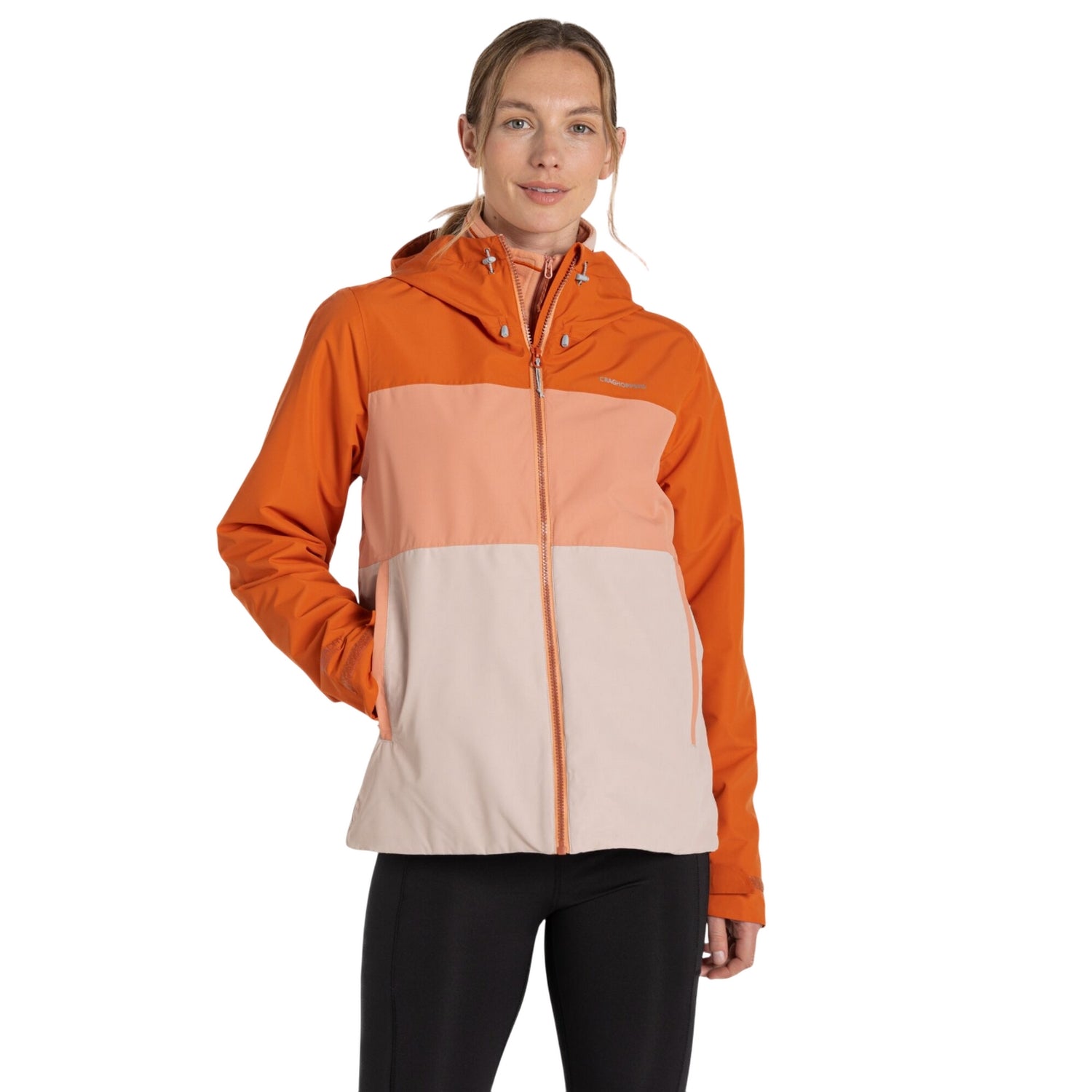 Spice-Clay-Fresh Beige - Side - Craghoppers Womens-Ladies Kora Waterproof Jacket