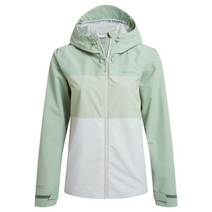 Deep Bud Green-Bud Green-Lunar Grey - Front - Craghoppers Womens-Ladies Kora Waterproof Jacket